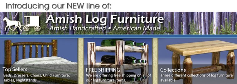 Amish log furniture