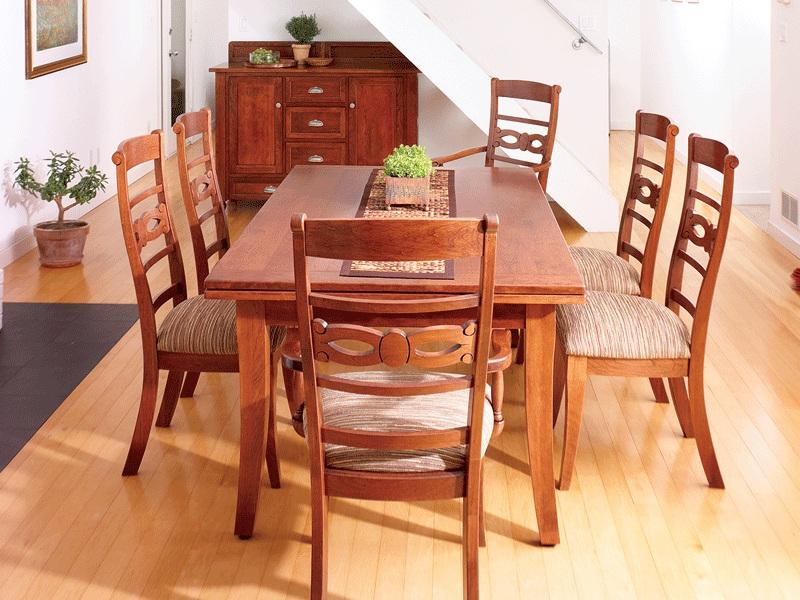 Light on cherry dining set