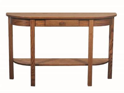 Amish Heritage Mission Half Moon Console Table