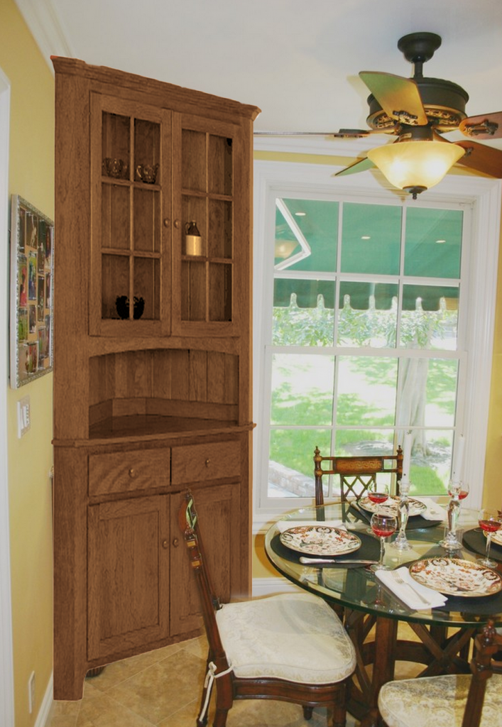 ORGANIZE YOUR CORNER HUTCH 1