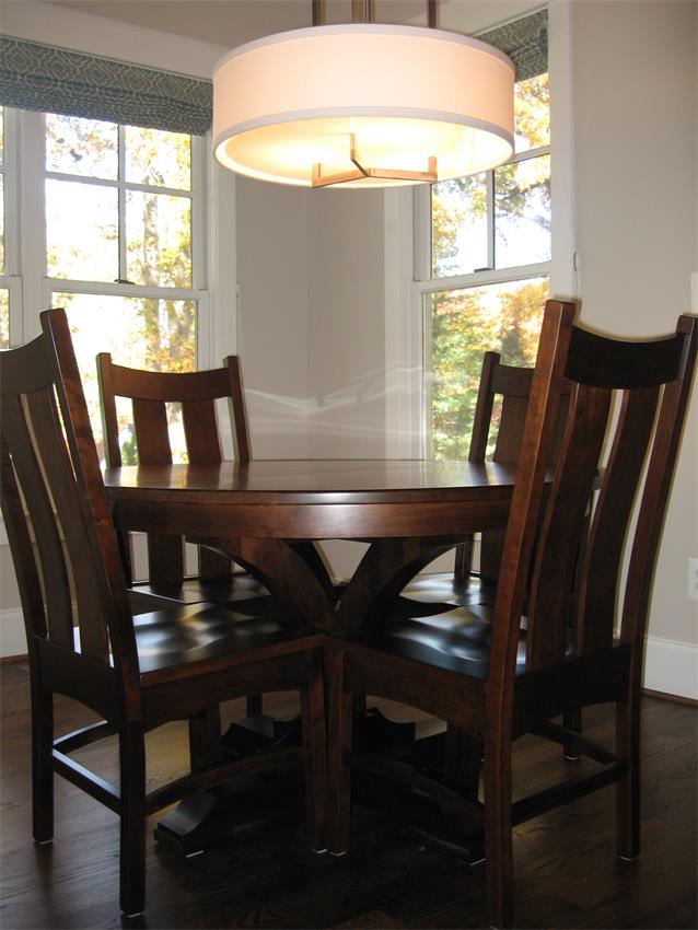 If You've Got Small Shoes to Fill: Amish Francis Single Pedestal Dining Table