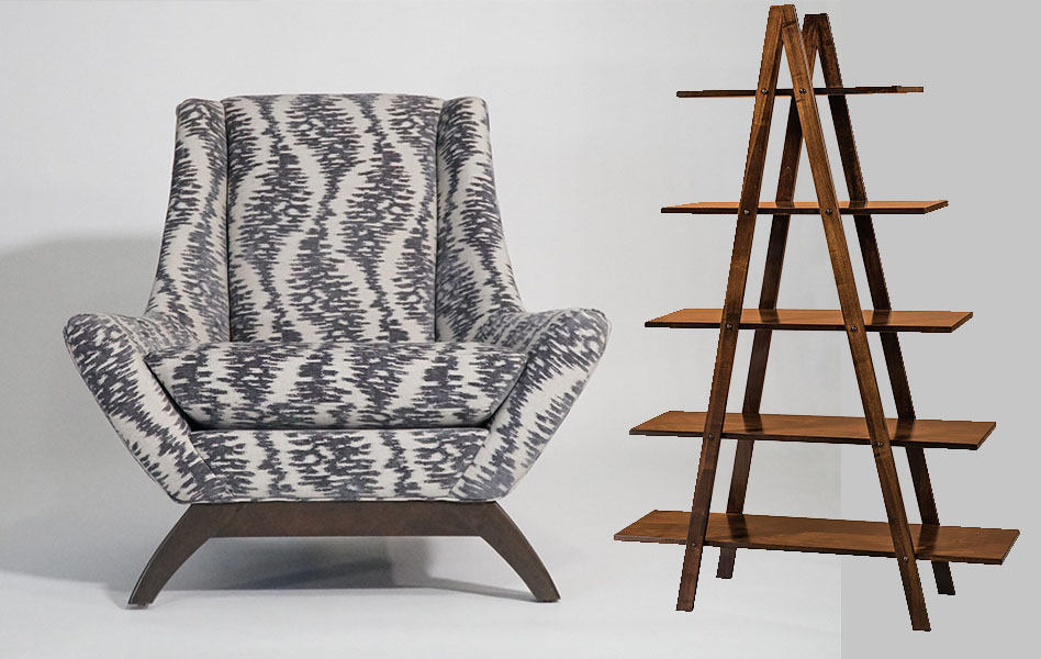 Jasper Chair and Lanita Bookshelf