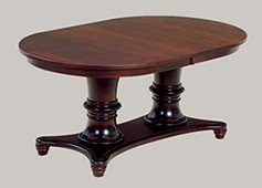 Amish Woodbury Double Pedestal Dining Room Table