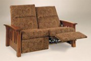 Amish McCoy Mission Recliner Loveseat with Power Option