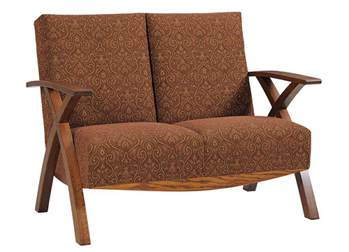 Amish Criss Cross Loveseat