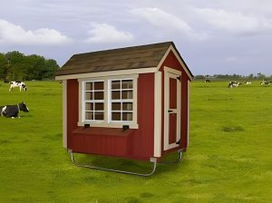 Backyard Chicken Coop Shed - Green Living - Medium