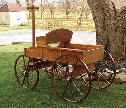 Amish Old Fashioned Buckboard Wagon