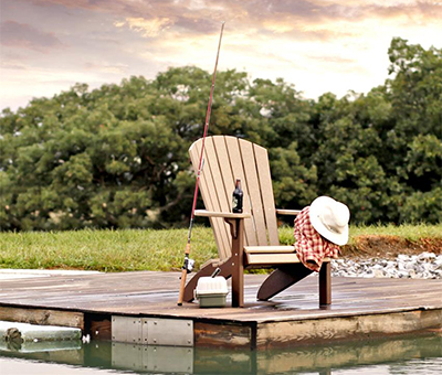 Amish Poly Fan Back Adirondack Chair