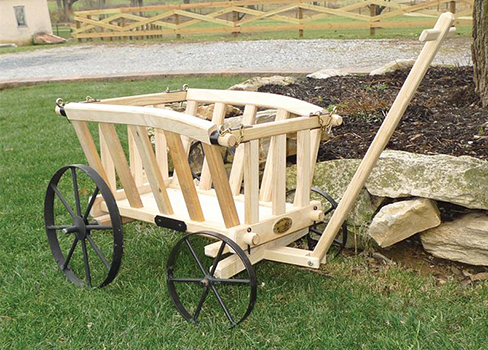 Amish Wooden Goat Cart