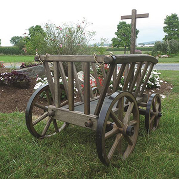 Amish Wooden Goat Cart