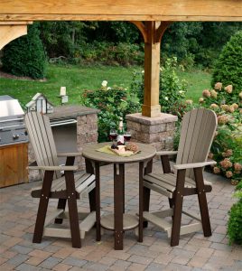 Amish Poly Wood Pub Table Bistro Set