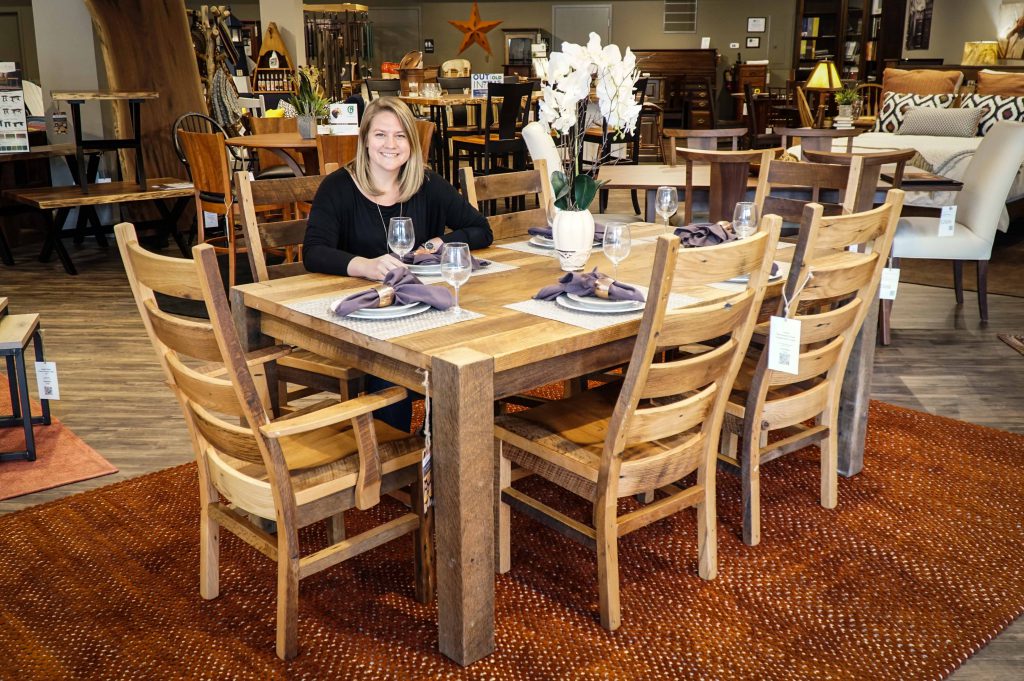 Amish Reclaimed Barn Wood Ridge Table