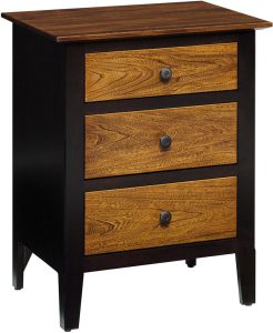 Amish Berkeley Three Drawer Nightstand