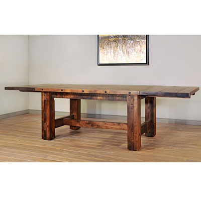 ruff sawn timber dining table