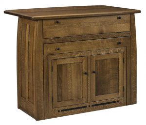 Boulder Creek Frontier Kitchen Island with Extending Table