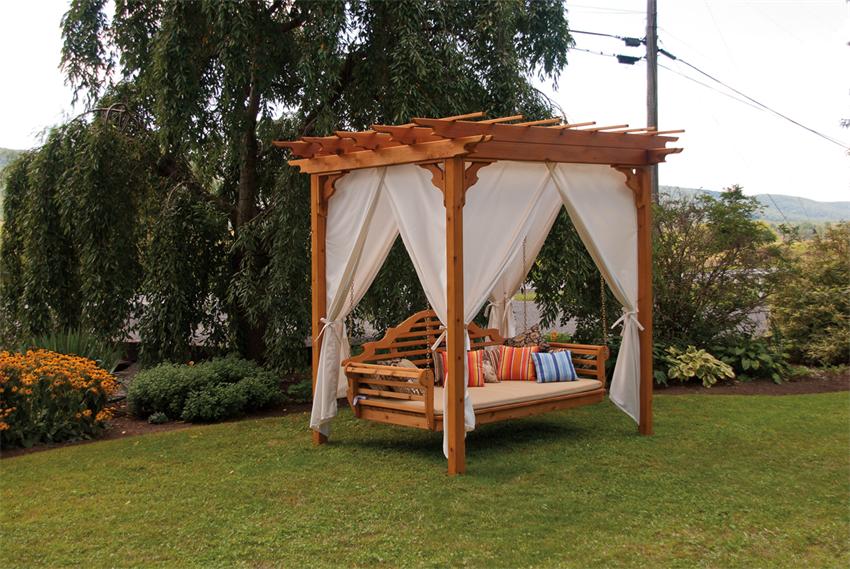 Amish Cedar Wood Marlboro Swing Bed