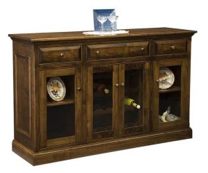 Amish Kennedy Bar and Wine Cabinet