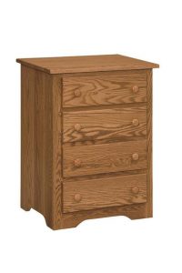 Amish Shaker Nightstand with Four Drawers