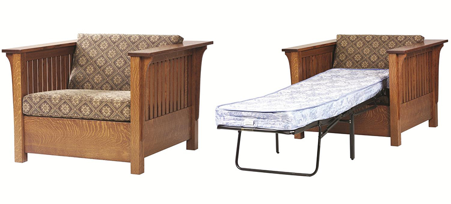 Amish Mission Prairie Chair Bed