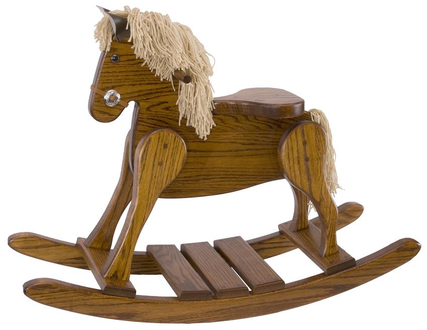 Amish Hardwood Small Deluxe Rocking Horse