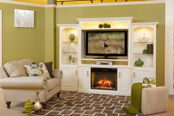 Amish Park Lane Electric Fireplace Entertainment Center