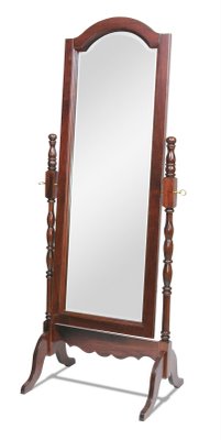 Amish Victorian Full Length Cheval Floor Mirror