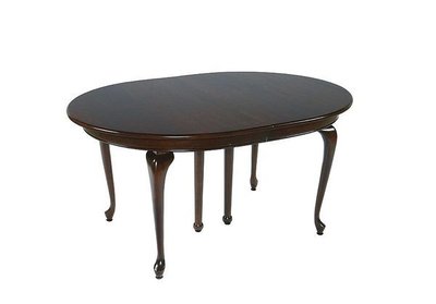 Amish Oval Queen Anne Dining Table