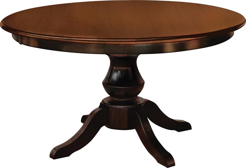 Amish Queen Anne Single Pedestal Table
