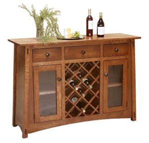 Amish McCoy Bar and Wine Cabinet