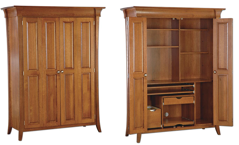 Amish Maxwell Computer Armoire