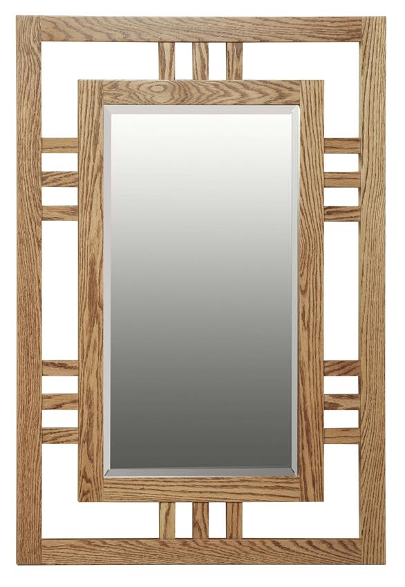 Amish Hardwood Large Modern Mission Mirror