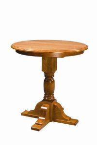 Amish Single Pedestal North Glenn High Dining Table