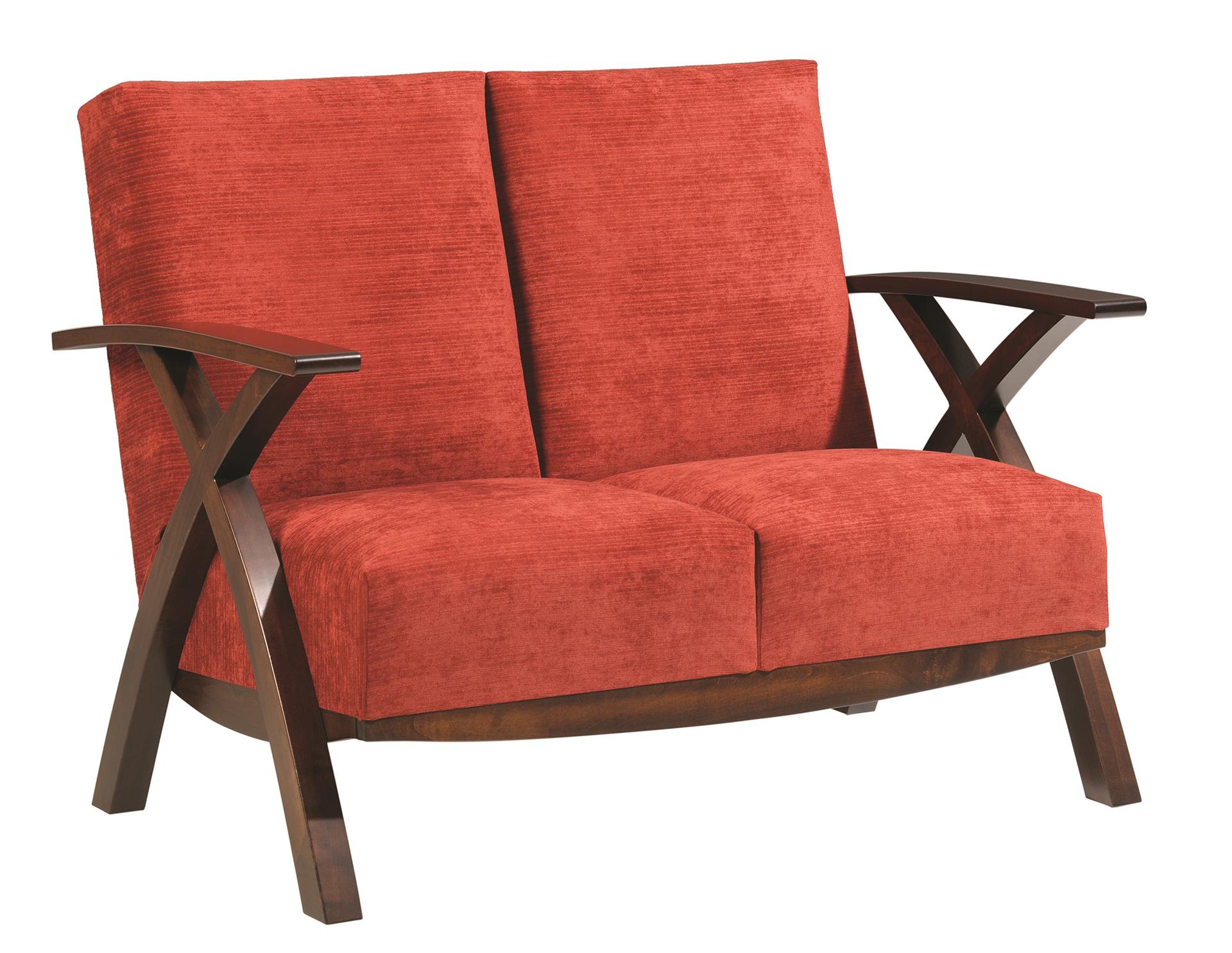 Amish Bristol Cross Loveseat