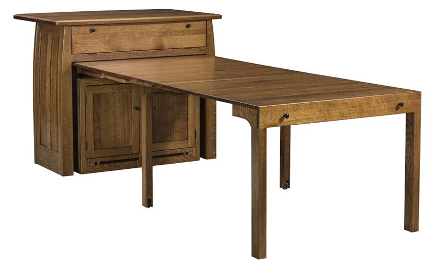 Spring Lake Mission Kitchen Island with Extending Table