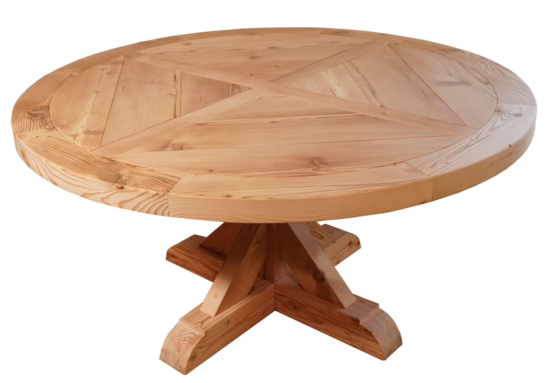 King Anna Barnwood Pedestal Table