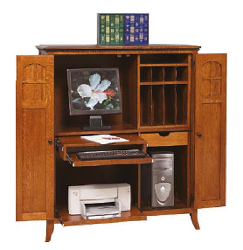 Amish Mt. Eaton Computer Armoire Desk