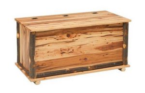 Amish Rustic Cabin Hickory Hope Chest