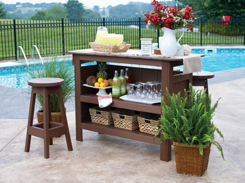 Berlin Gardens Poly Wood Outdoor Bar Set