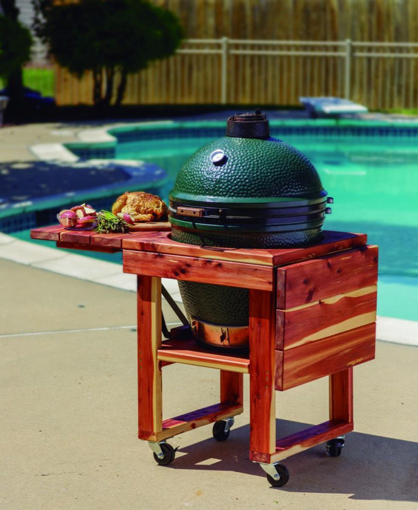 Amish Wood Folding Grill Table