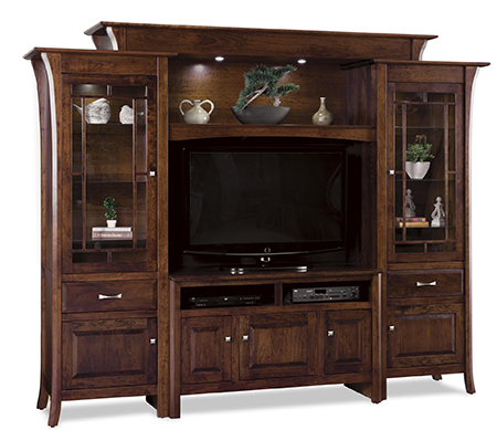 Amish Ensenada Six Piece Entertainment Center Wall Uni