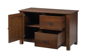 Mission Credenza with Optional Hutch Top