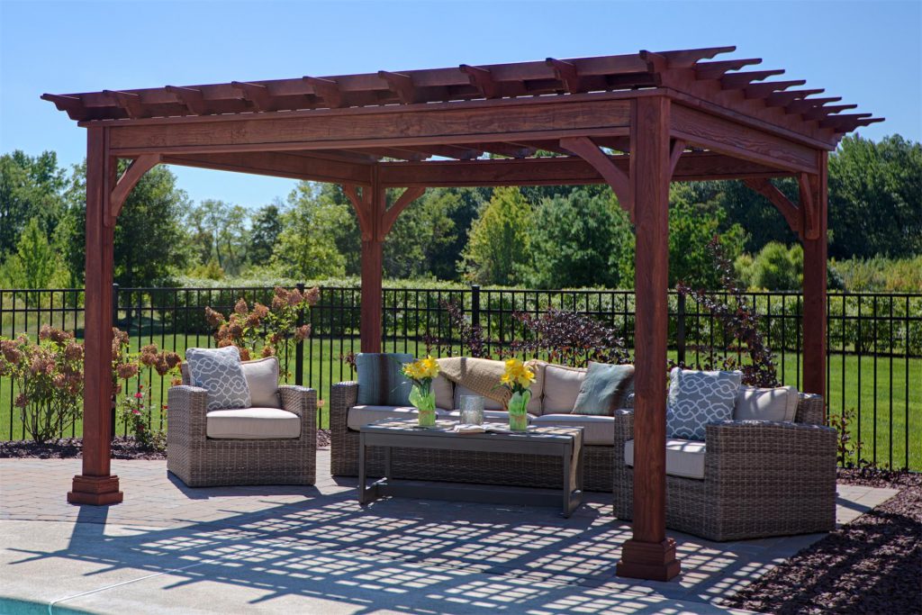 Amish Traditional Pine Pergola Kit