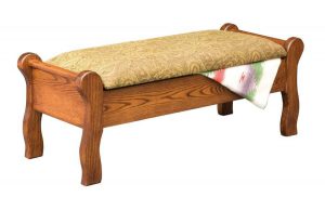 Amish Sleigh Bed Seat
