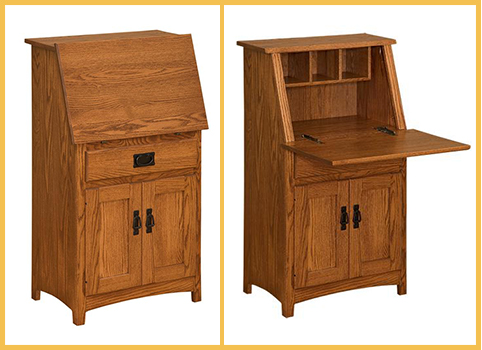 Amish Mission Secretary Desk