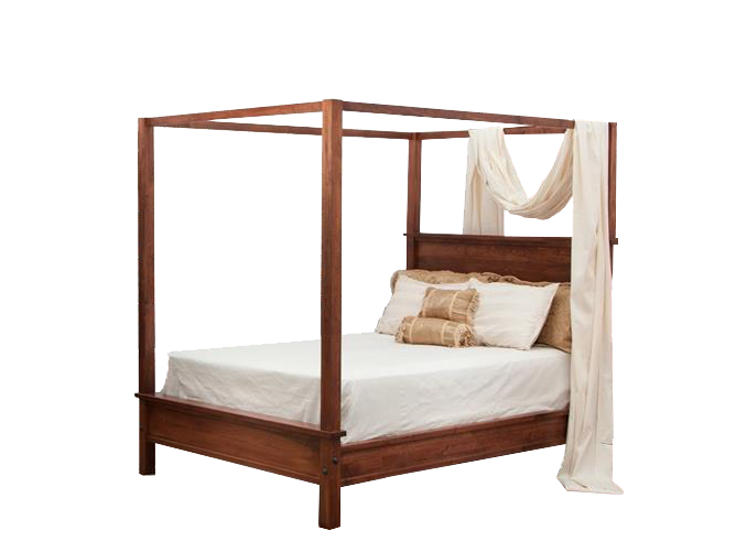 Amish Modern Shaker Canopy Bed