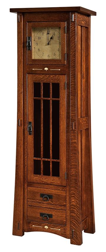 Amish Morgan Clock Cabinet