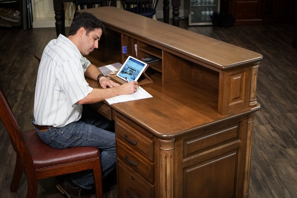 Frank Quinones at our Jefferson Transitional Reception Desk