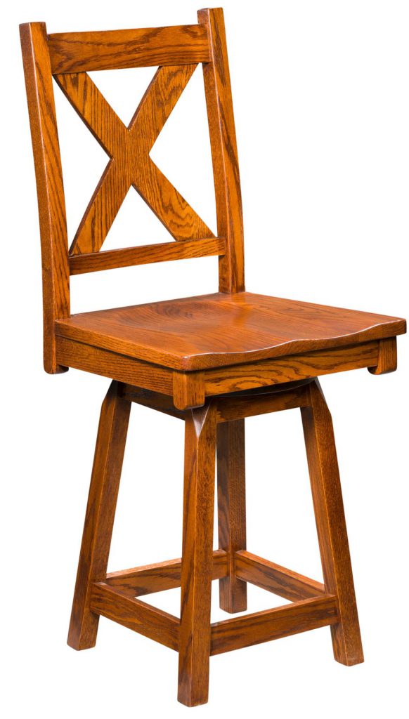 Amish Kenwood Swivel Bar Stool