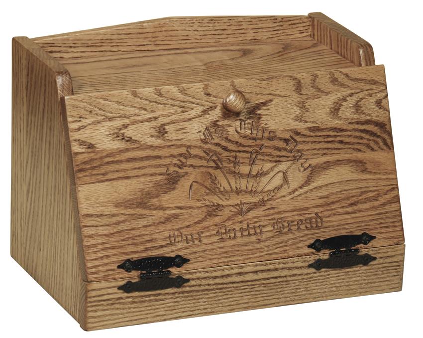 American Made Bread Box with Daily Bread Quote