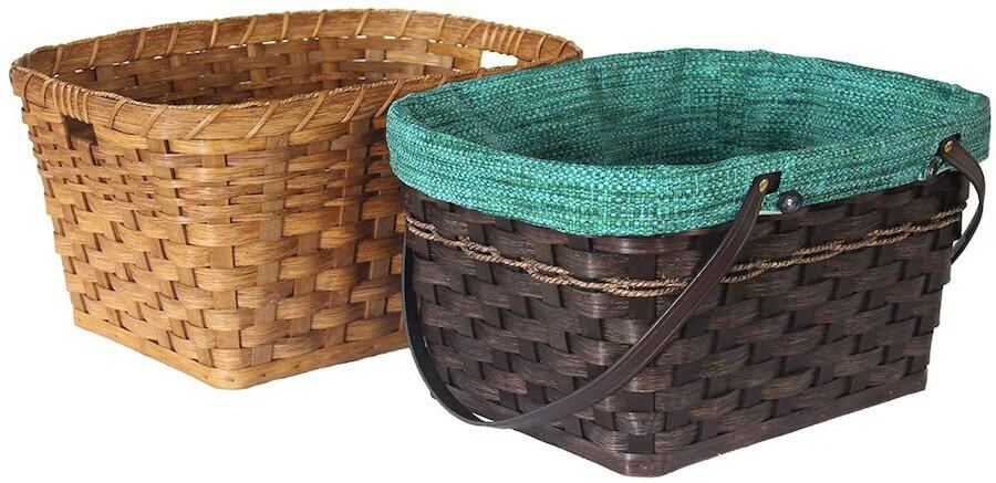 Hand Woven Natural Reed Large Carry All Basket